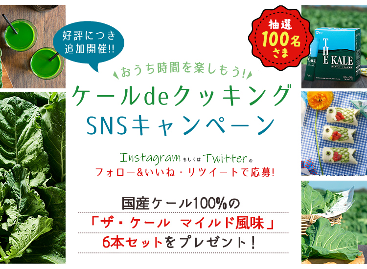 ケールレシピInstagram投稿キャンペーン